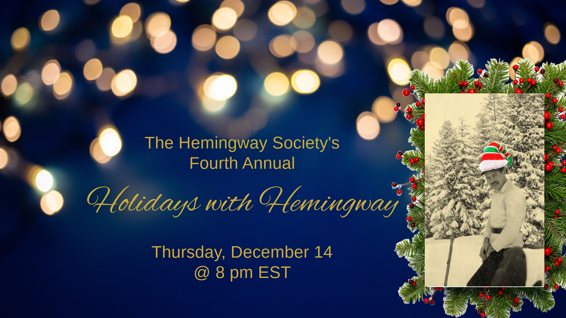 Holidays with Hemingway invitation