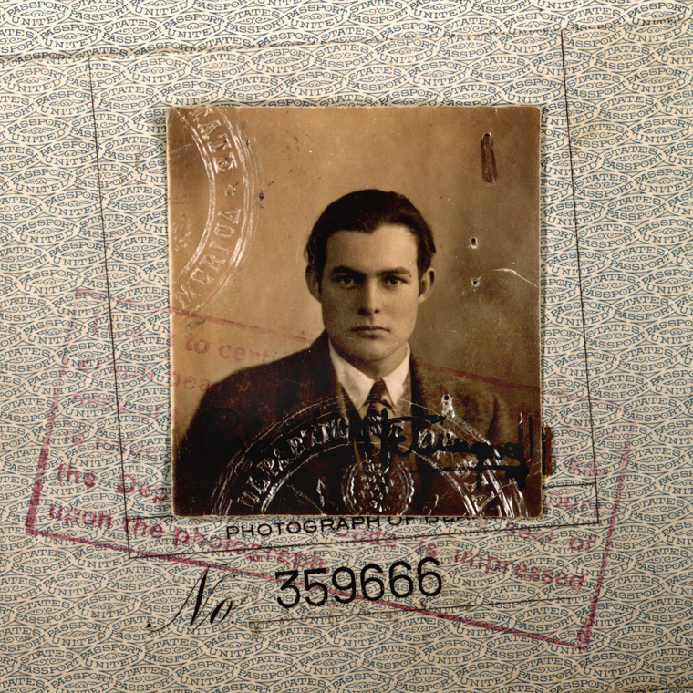 image of Hemingway's passport photo