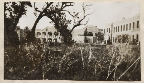 Photograph of the inner grounds of Fort Jefferson 