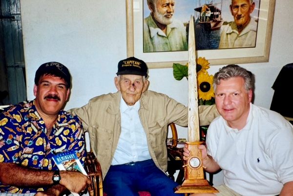 Mario Gutierrez, Gregorio Fuentes, and Stephen Schendel in Cuba, 1995 (photo courtesy of Stephen Schendel)