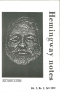 Hemingway Notes Vol.2 No.2 Fall 1972