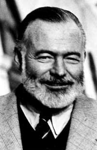 Picture of Hemingway with beard