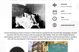 Hemingway in Toronto flyer