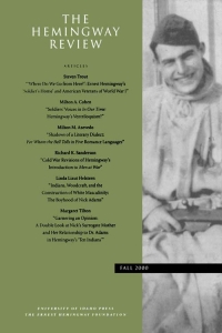 The Hemingway Review Vol.20 No.1 Fall 2000