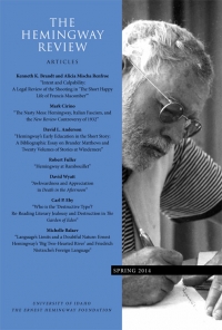 The Hemingway Review Vol.33 No.2 Spring 2014