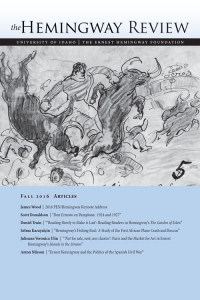 The Hemingway Review Vol.36 No.1 Fall 2016