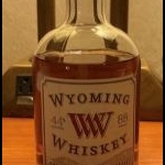 A bottle of Wyoming Whiskey