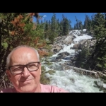 Author Dermot Ross at Crazy Creek, near Silver Gate, Montana