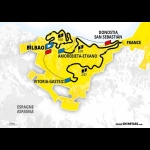 Map of the Tour de France route